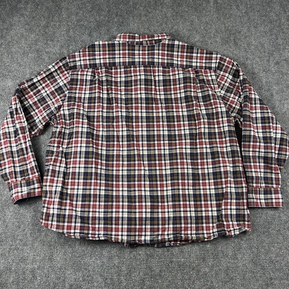 Blue Mountain Shirt Mens 3XL Plaid Flannel Long Sleeve Button Front Casual - Picture 4 of 6